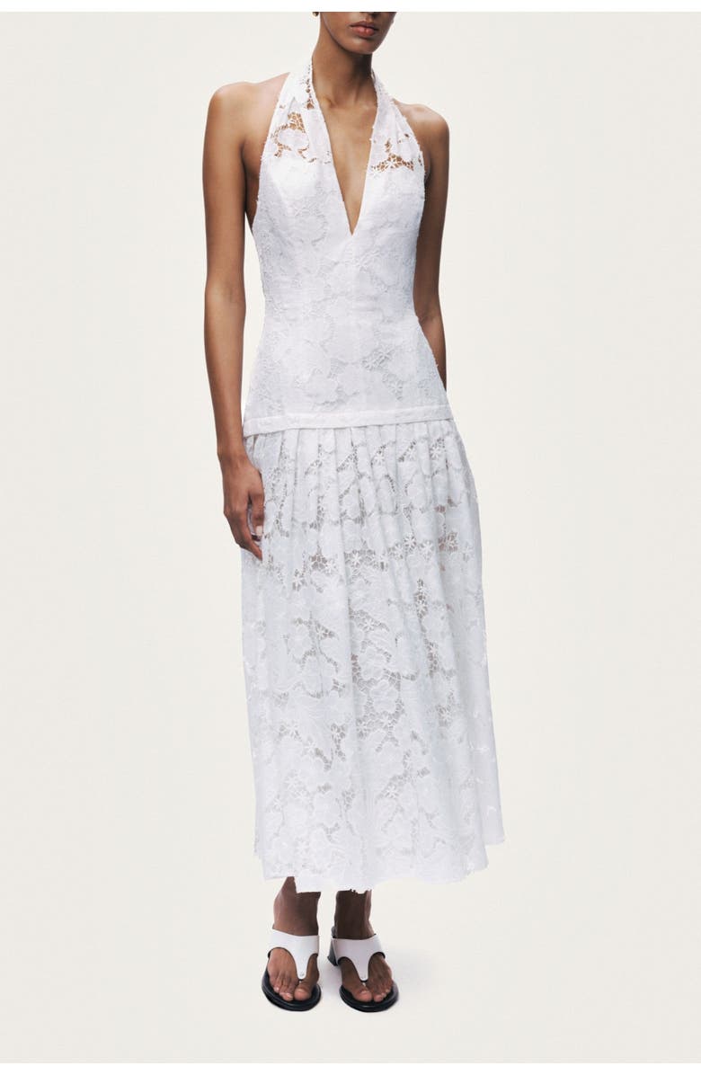 Nocturne Sleeveless Midi Dress, Alternate, color, Ivory