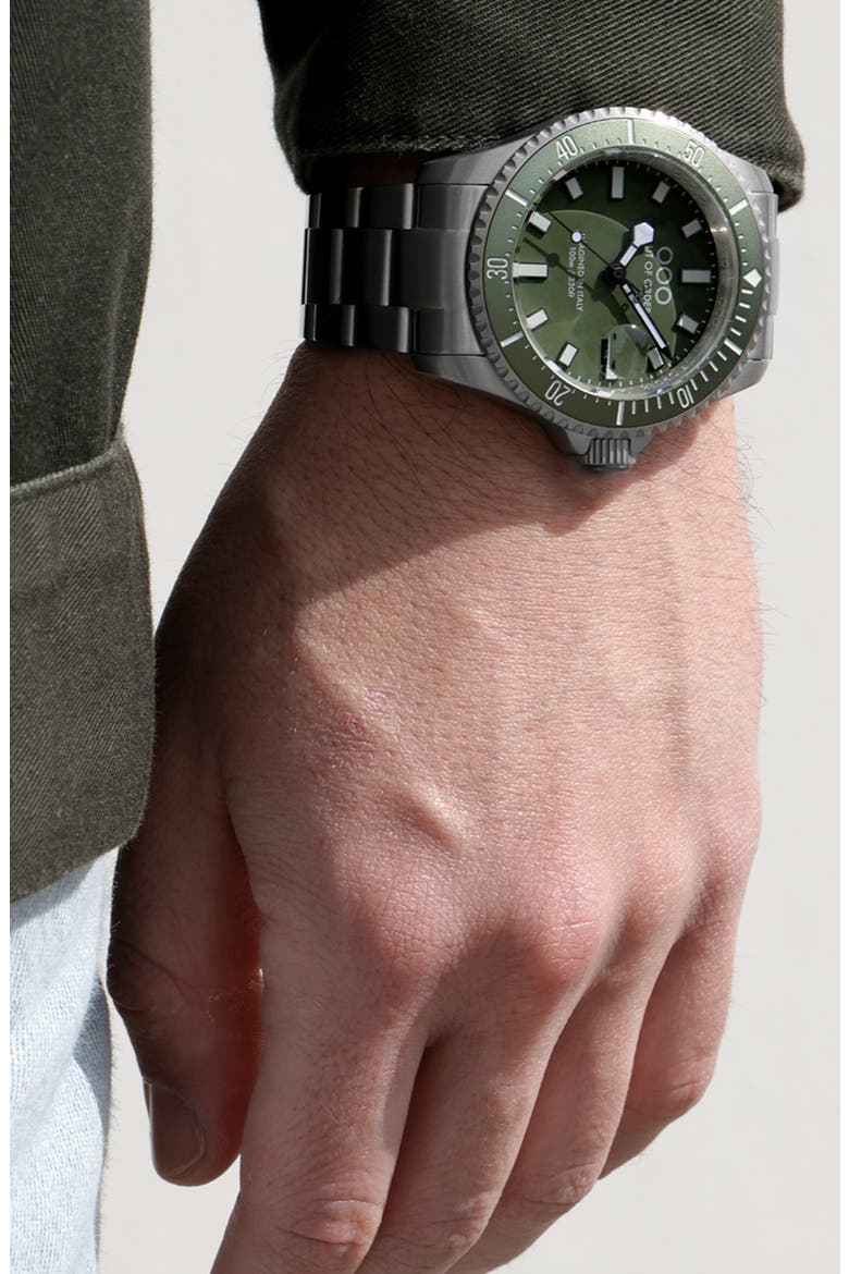 Casanova Bracelet Watch, 44mm, Alternate, color, OLIVE GREEN