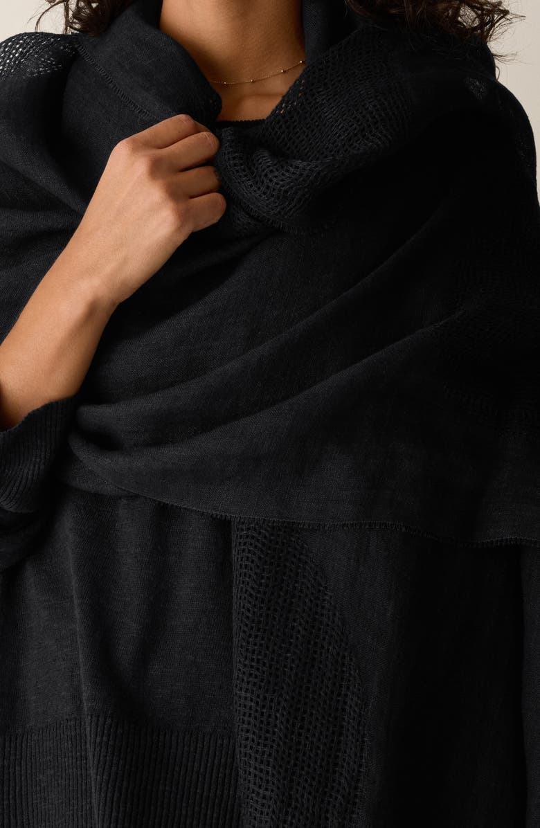 Eileen Fisher Linen Circles Scarf, Alternate, color,