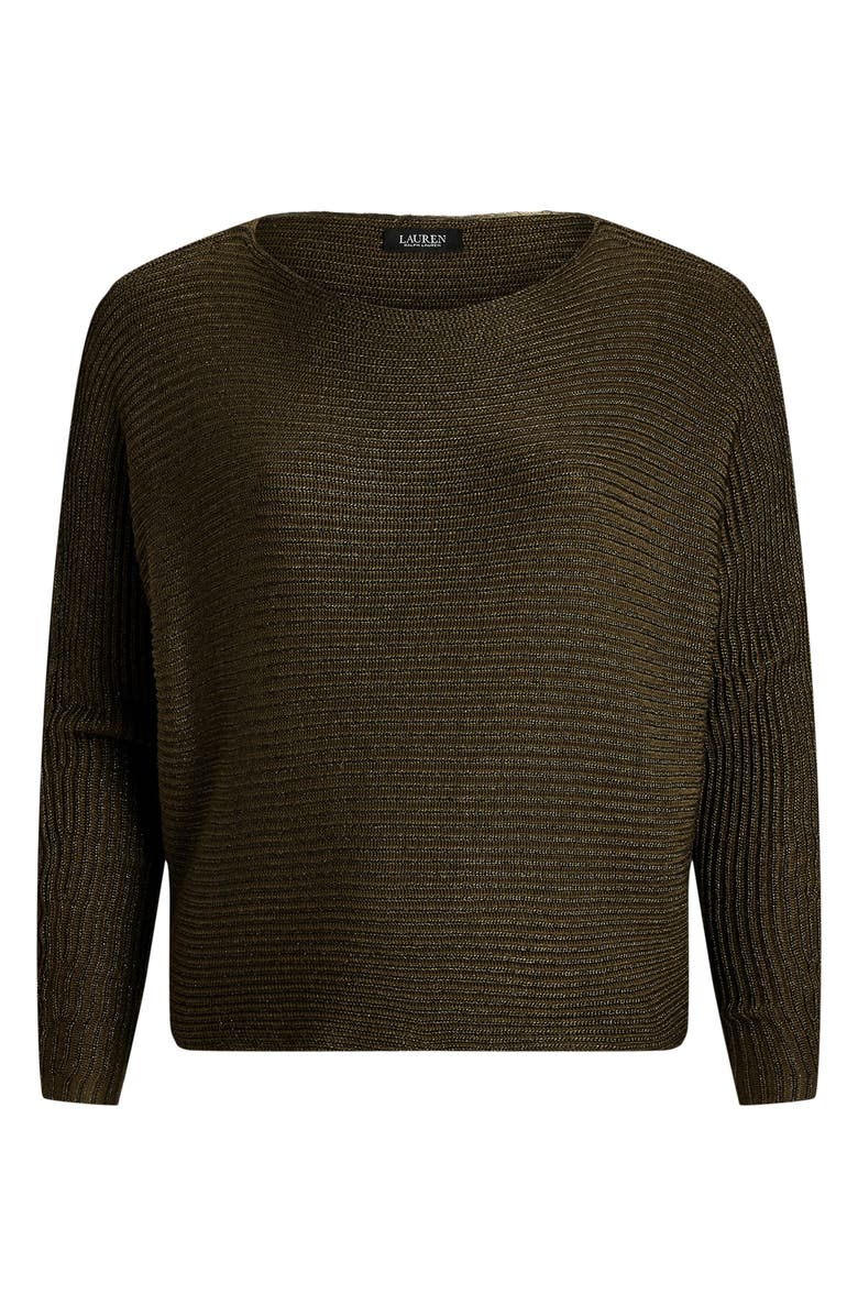 Lauren Ralph Lauren Metallic Rib Sweater, Alternate, color,