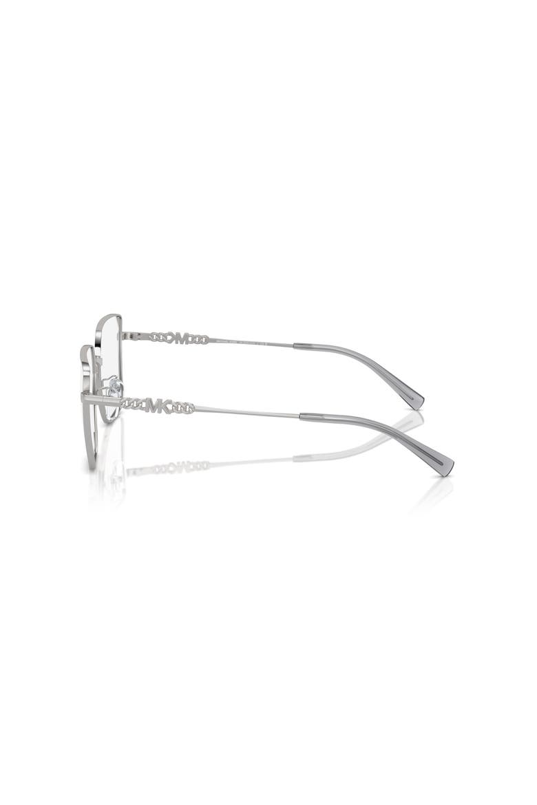 56mm Rectangle optical glasses, Alternate, color, Silver