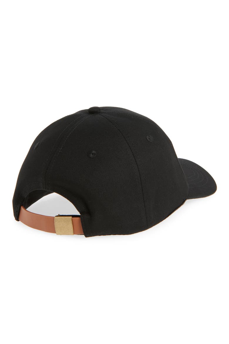 Cotton Twill Ball Cap, Alternate, color, WASHED BLACK