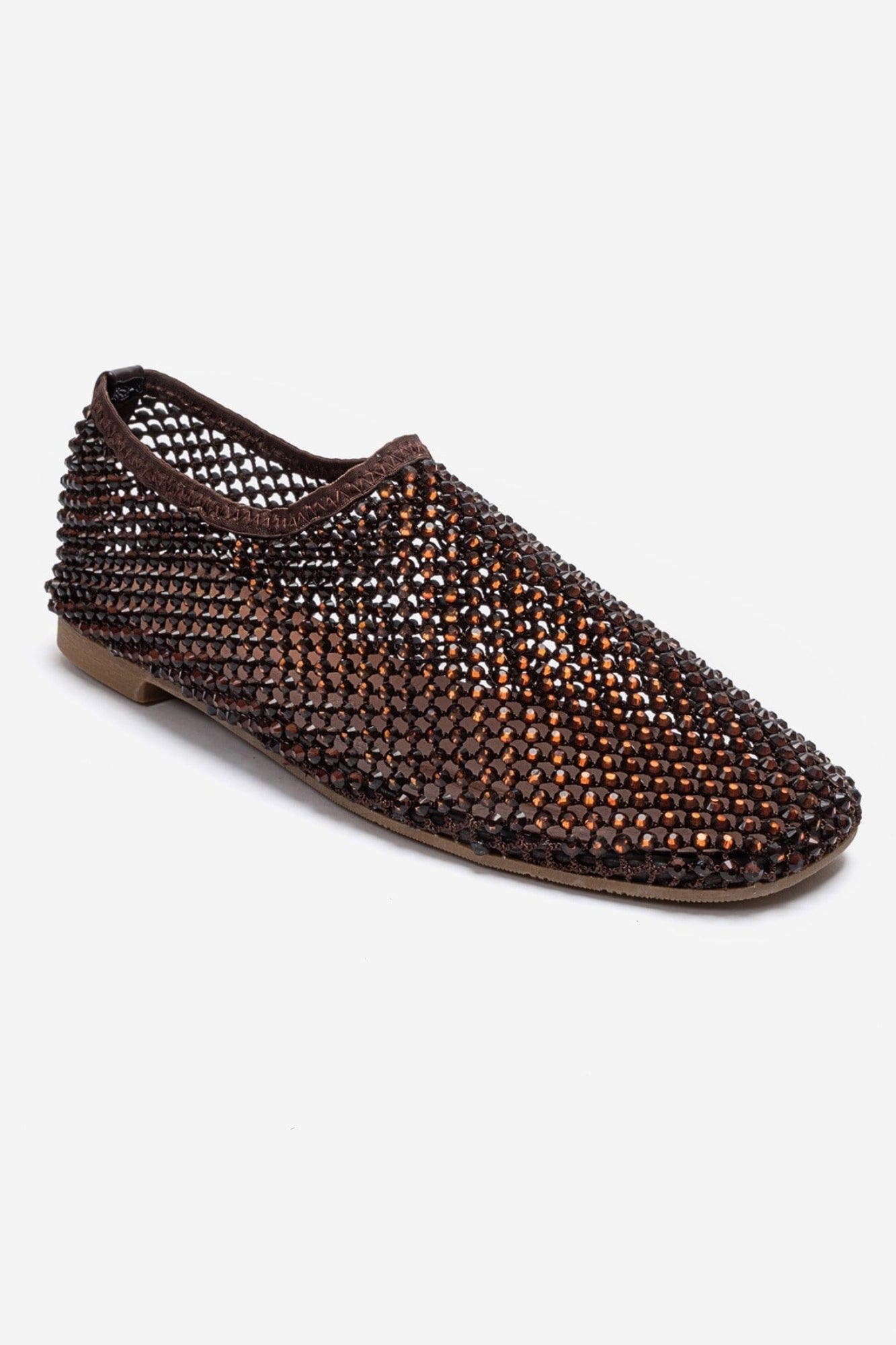 Urela Leather Ballet Flat, Alternate, color, Brown