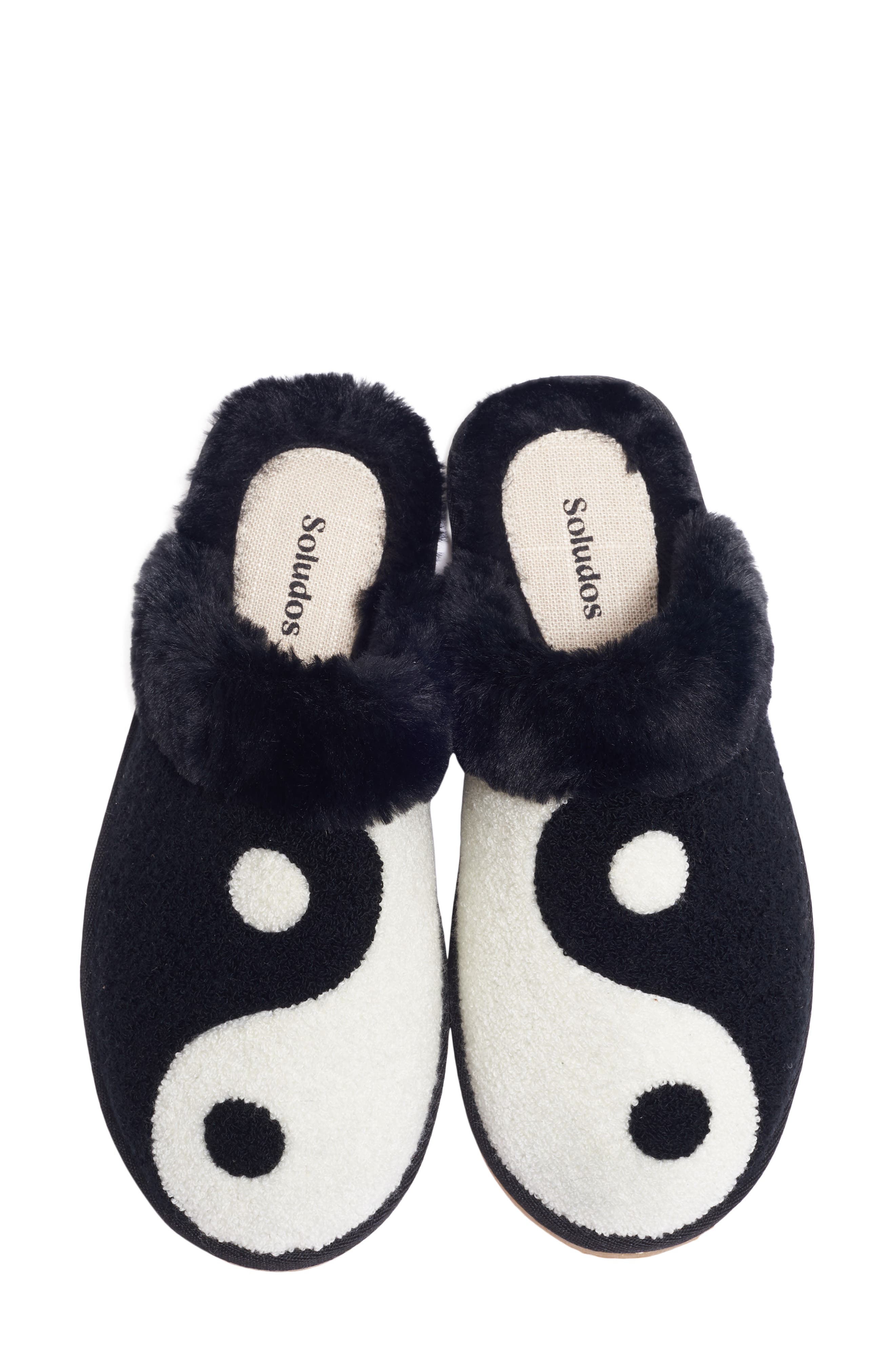 Soludos Yin & Yang Mismatched Faux Fur Slippers (Women) | Nordstrom