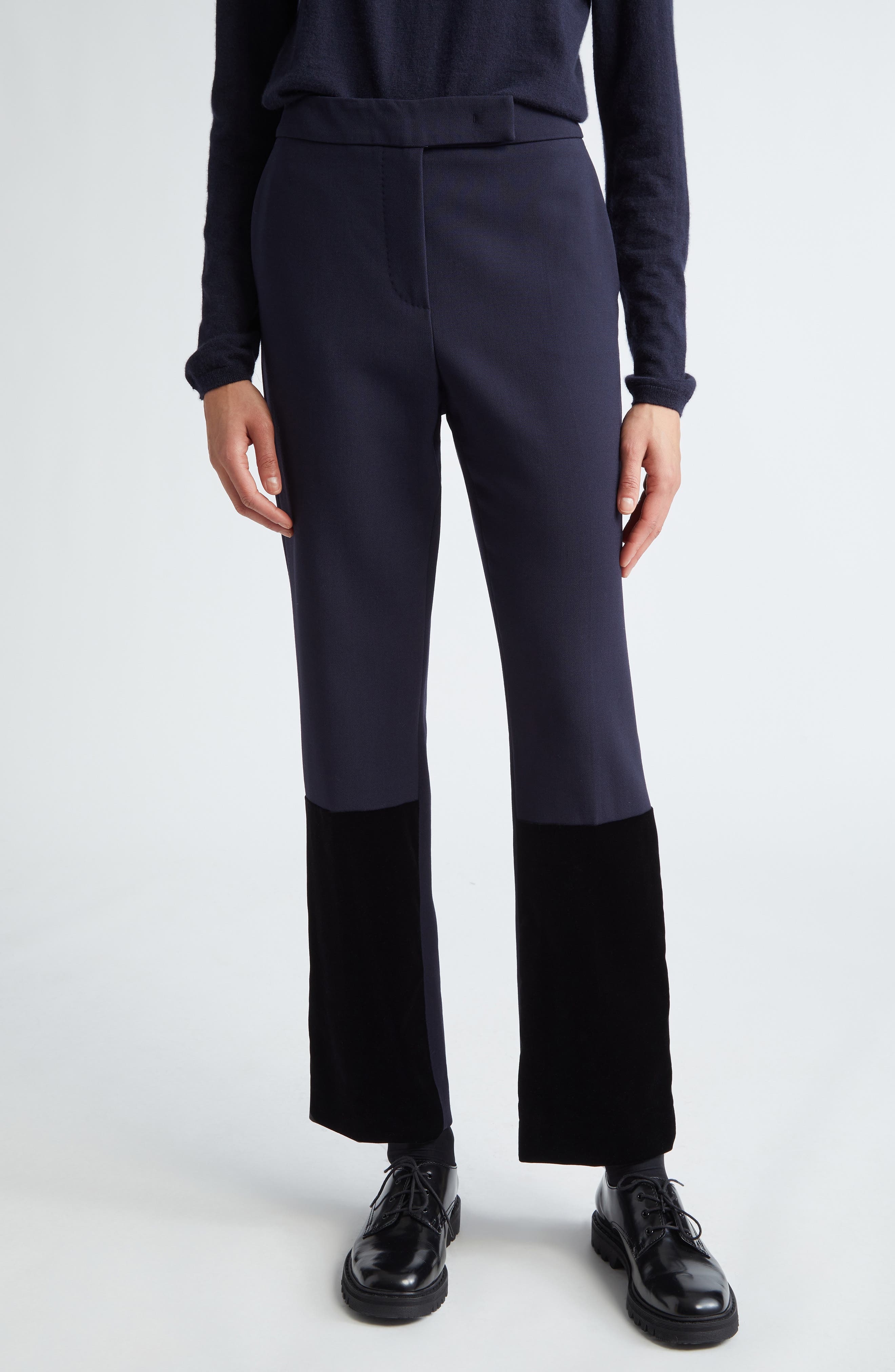 Camel Guide Block Max Mara Aire Colorblock Camel Hair Trousers (Women) | Nordstrom