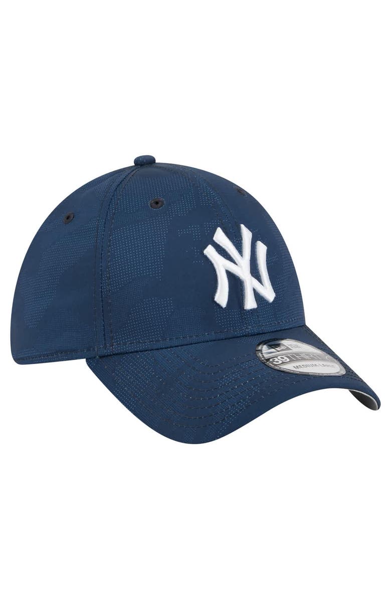 New Era Men's New Era Navy New York Yankees Tonal Camo 39THIRTY Flex Hat, Alternate, color, Navy
