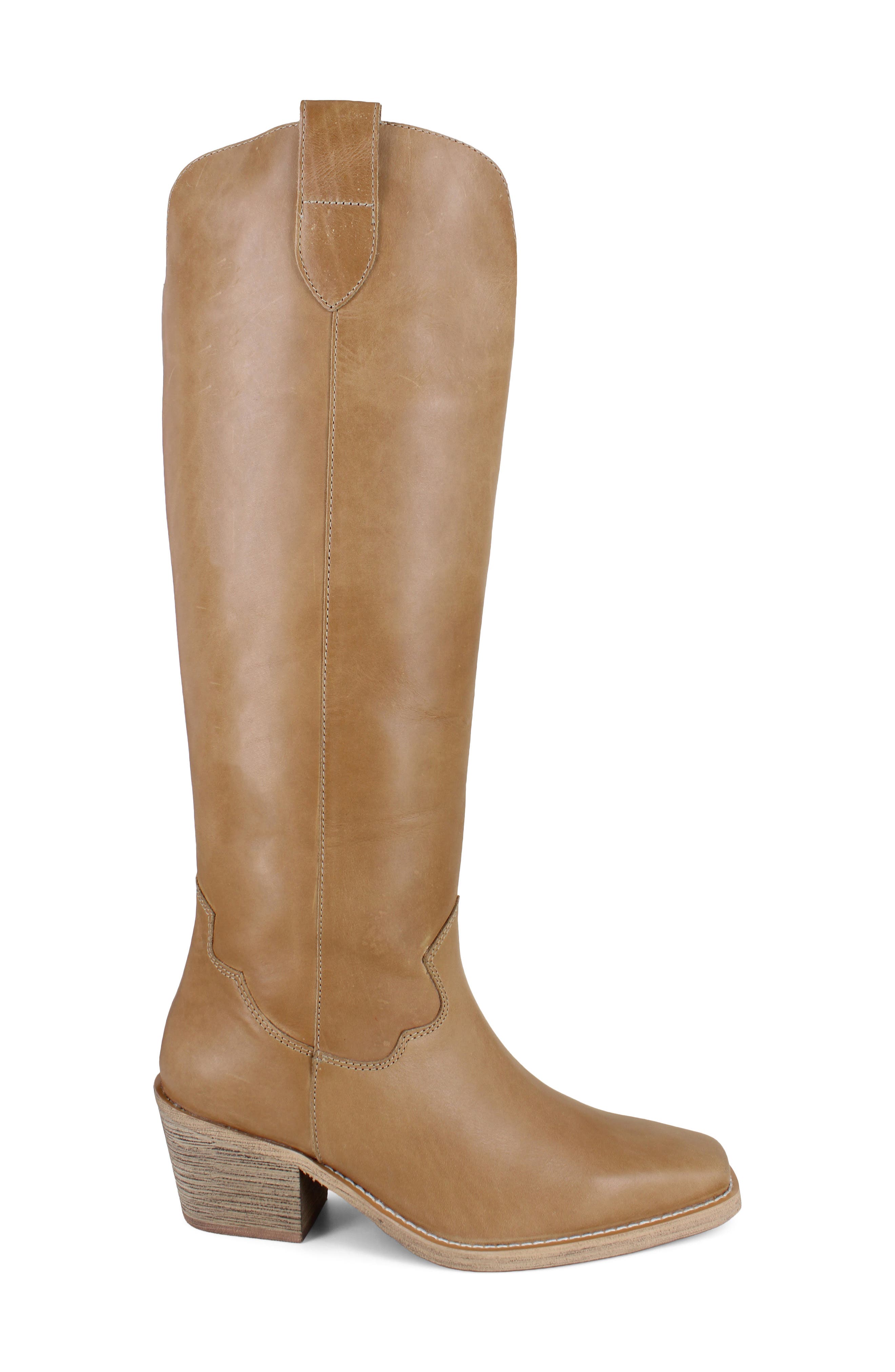 Bangor Western Boot, Alternate, color, CAMEL LEATHER