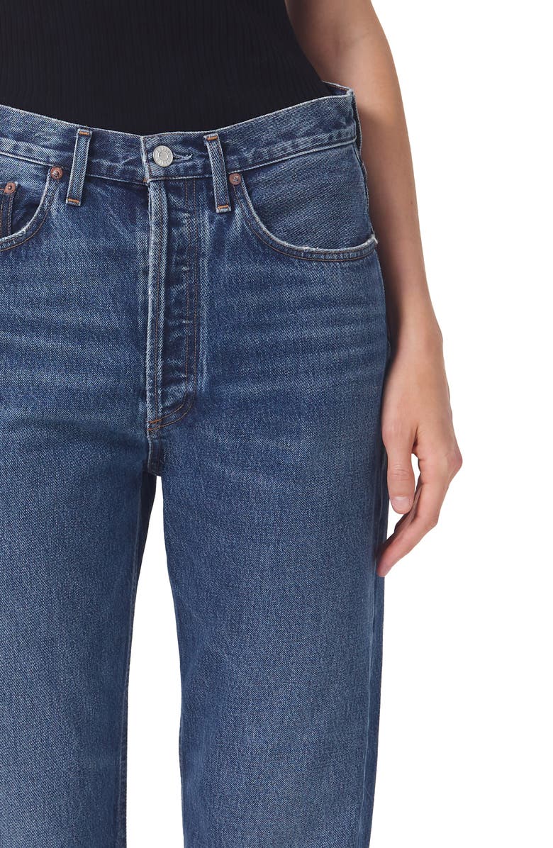 AGOLDE '90s Crop Relaxed Organic Cotton Jeans, Alternate, color, 