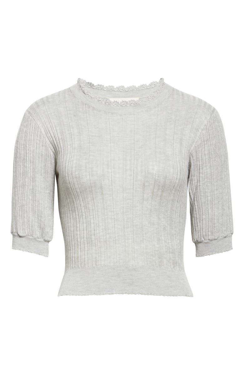 Ulla Johnson Gemma Rib Top, Alternate, color, Slate