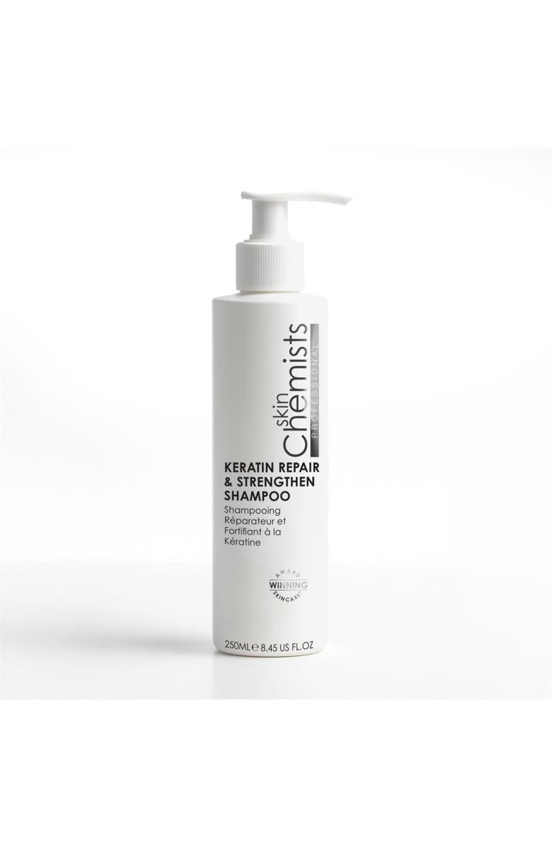 SKINCHEMISTS Keratin Repair & Strengthen Shampoo 250ml 50ml for Anti-Aging, Brightening, Main, color, White