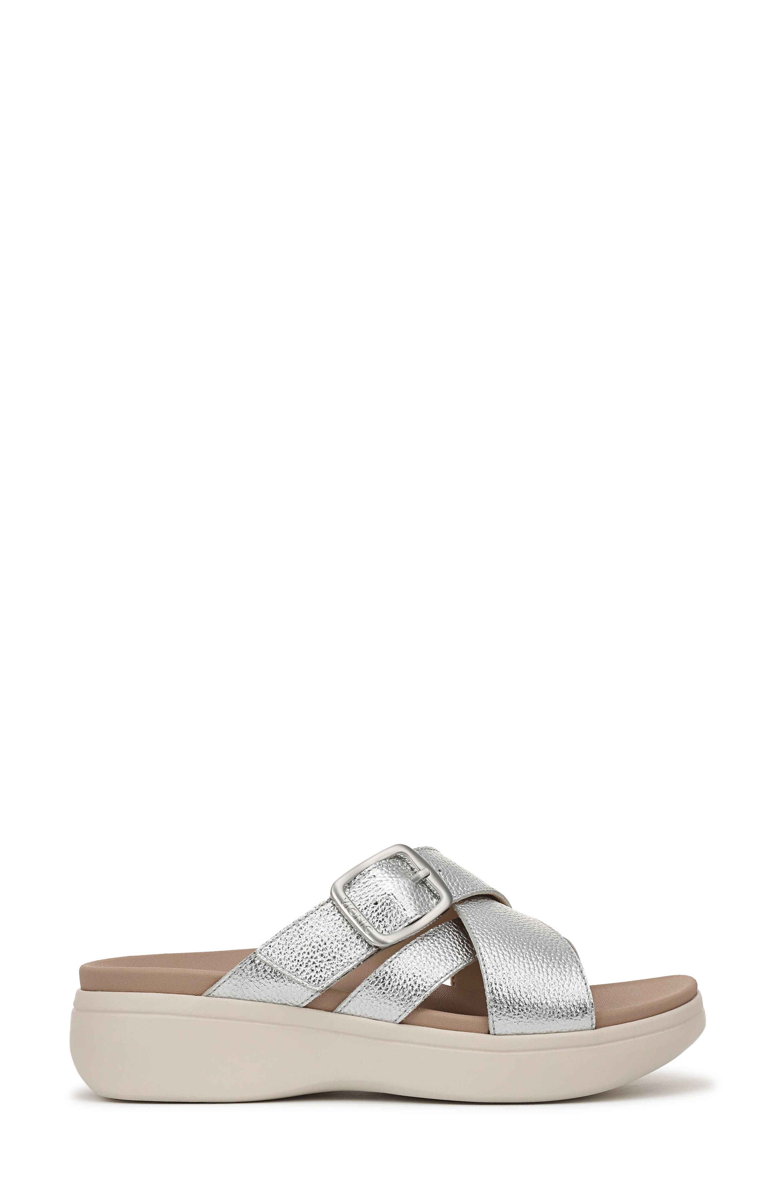 Starla Sandal, Alternate, color, SILVER LEATHER