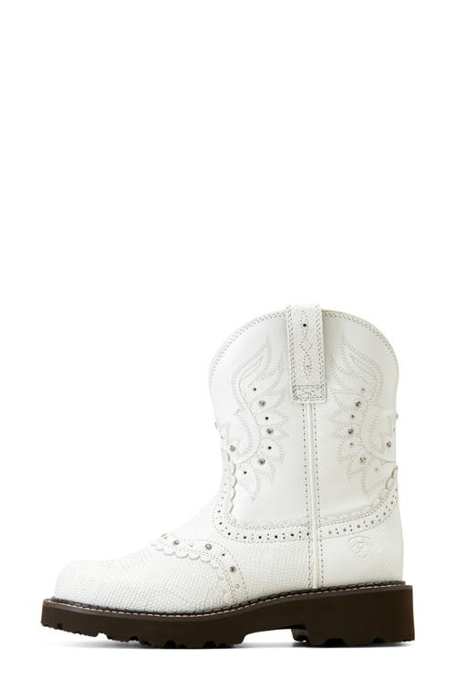 Ariat Gem Baby Western Bootie In White