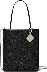 Tory Burch Key Item T Monogram Hotfix Embellished Top Handle Bag