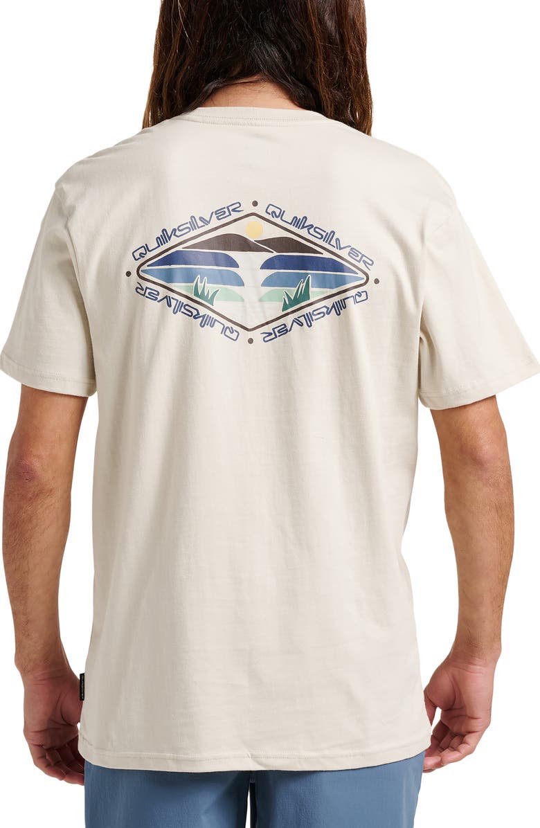 Quiksilver Peak Day Cotton Graphic T-Shirt, Alternate, color, Moonstruck