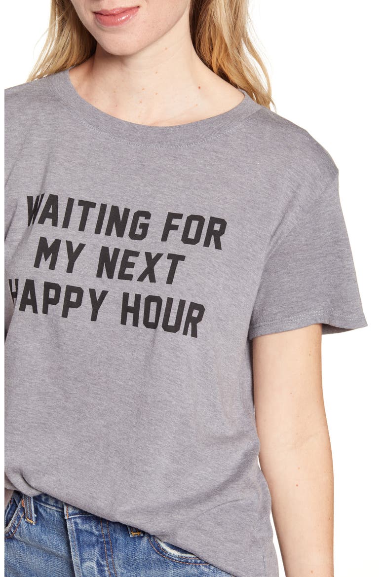 Happy Hour Loose Tee, Alternate, color, HEATHER GREY