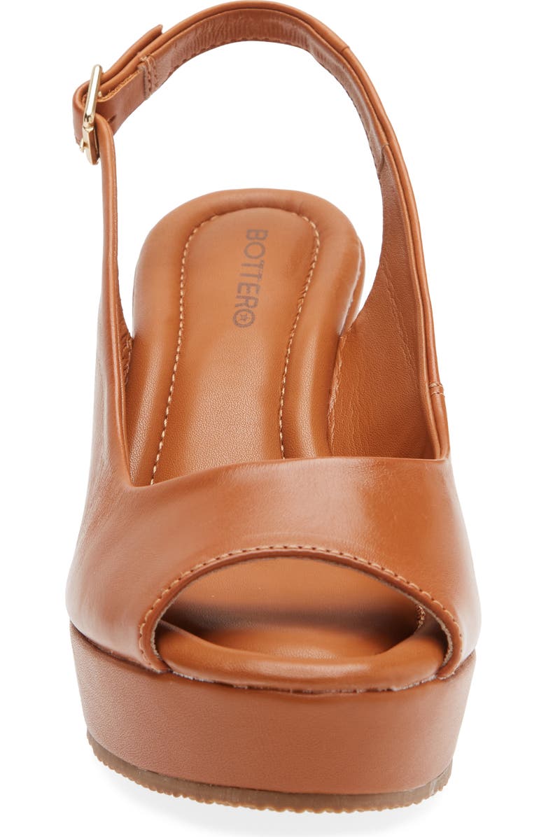 Bottero Slingback Peep Toe Wedge, Alternate, color,