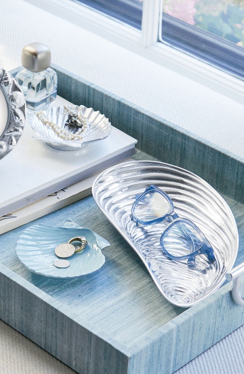 Mariposa Mussel Dip Dish, Alternate, color, Silver