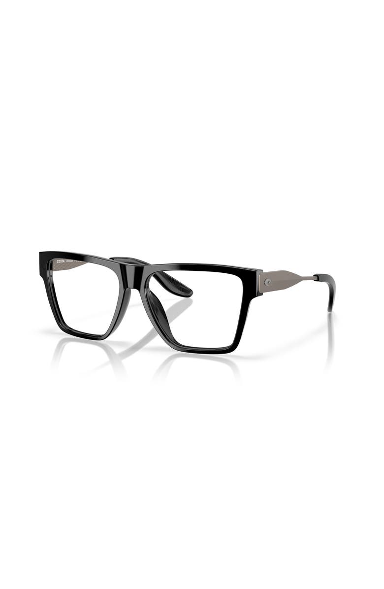 Costa 57mm Square optical glasses, Main, color, Black