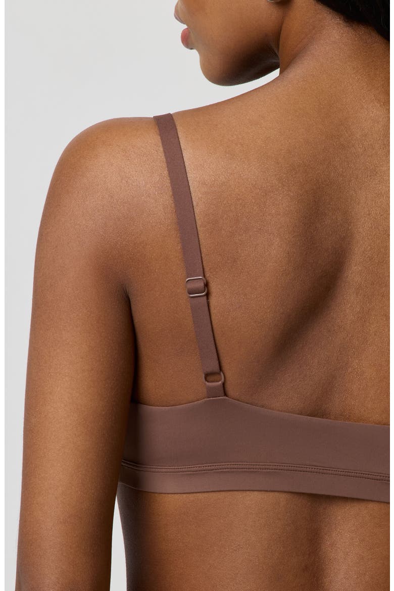Soft Flex Triangle Bralette, Alternate, color, CHESTNUT