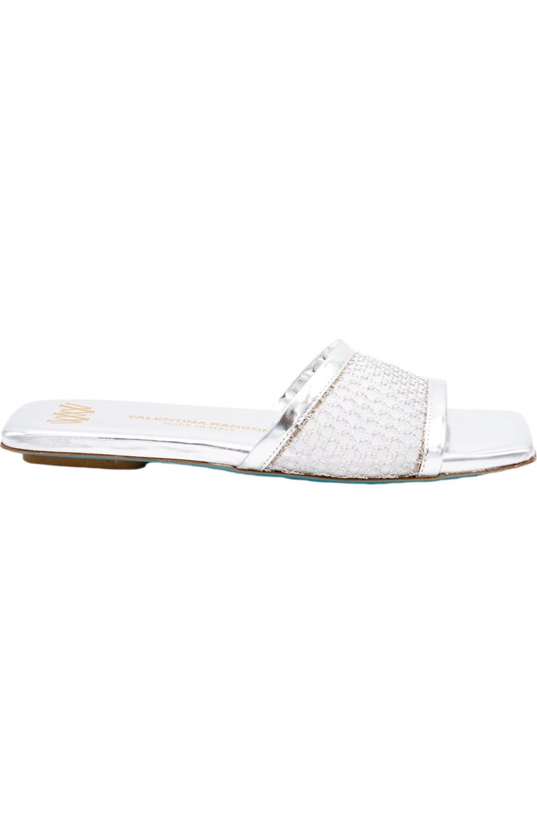 Valentina Rangoni Calliope Slide Sandals, Alternate, color, Silver