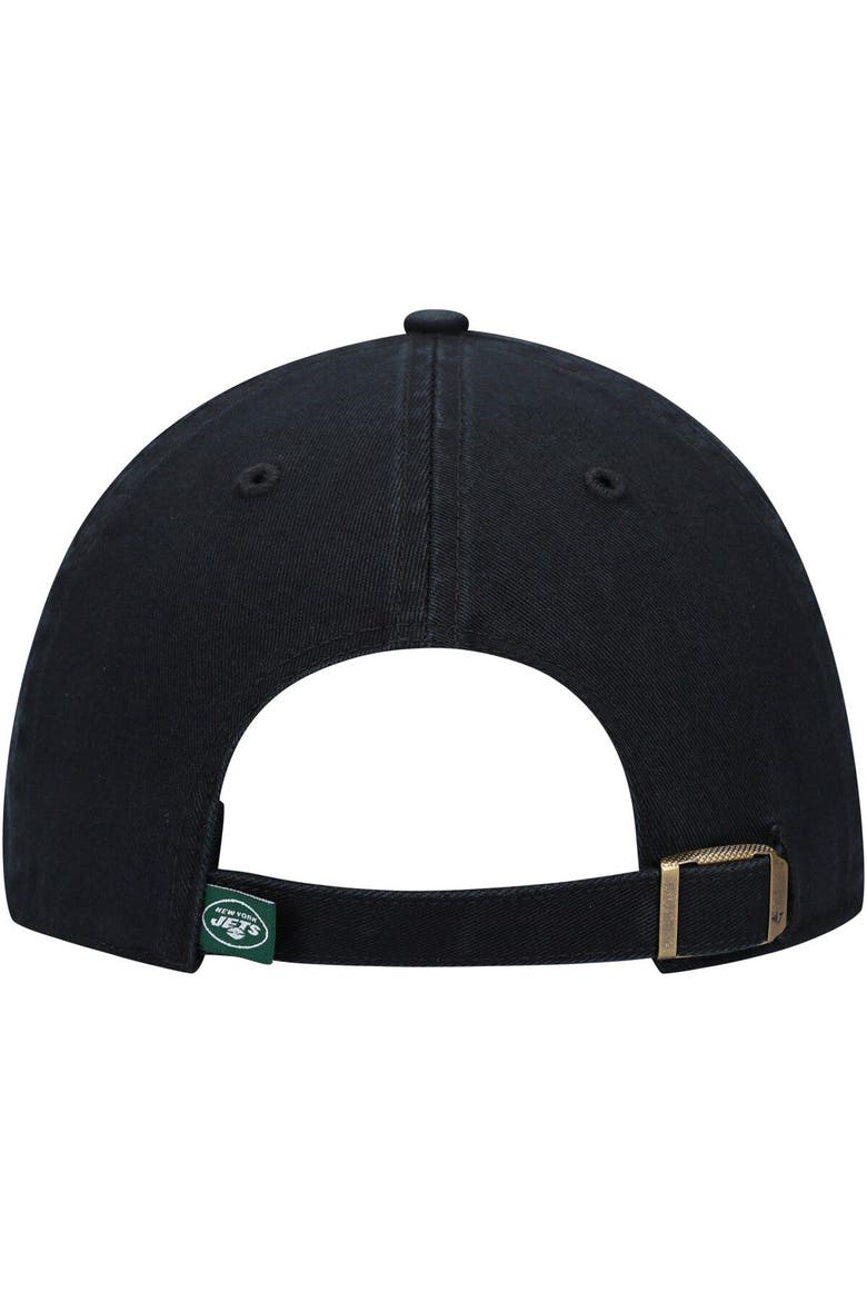 Men's '47 Black New York Jets Clean Up Alternate Adjustable Hat, Alternate, color, Black
