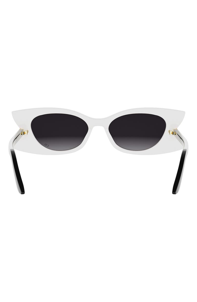 DIOR 'DiorButterfly S2I 52mm Gradient Butterfly Sunglasses, Alternate, color, Ivory / Gradient Smoke