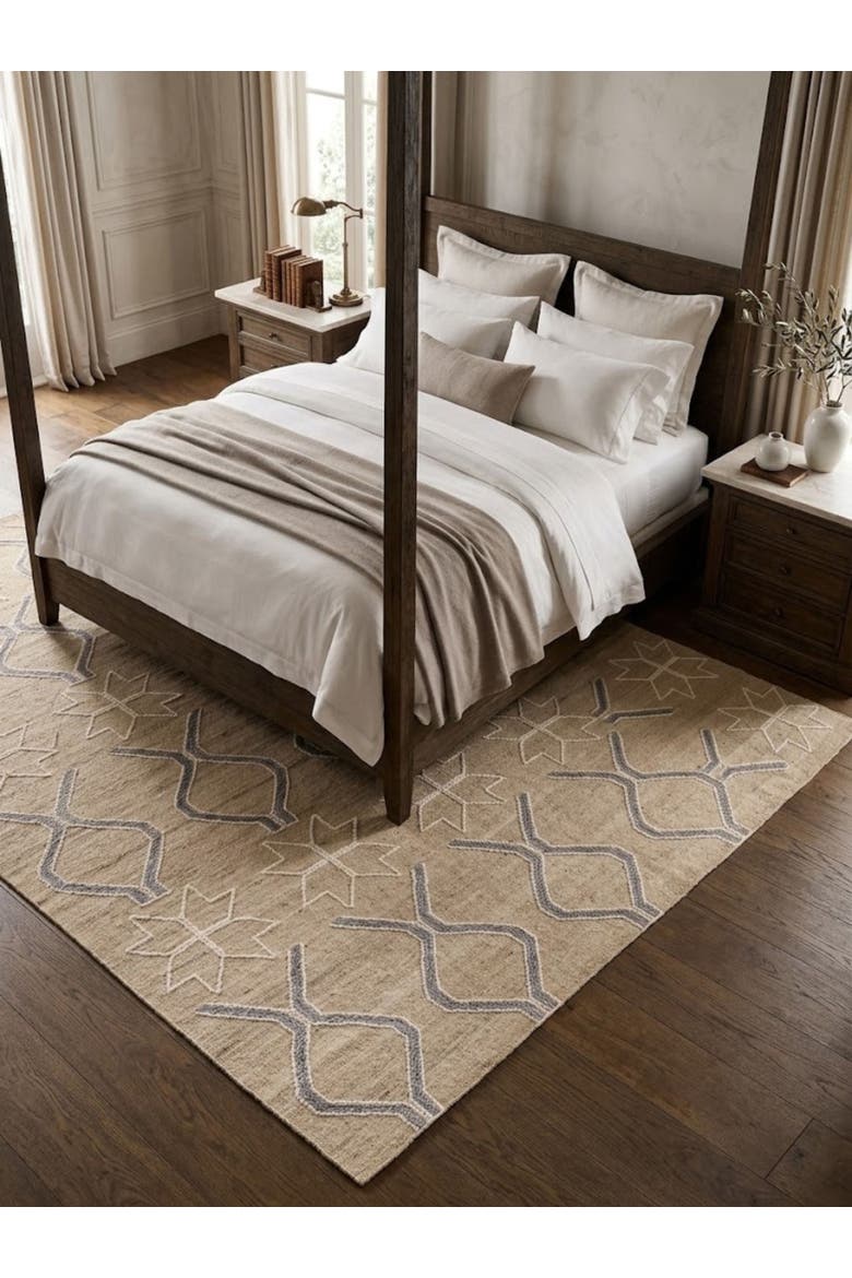 Isaa Wool Rug, Alternate, color, Brown