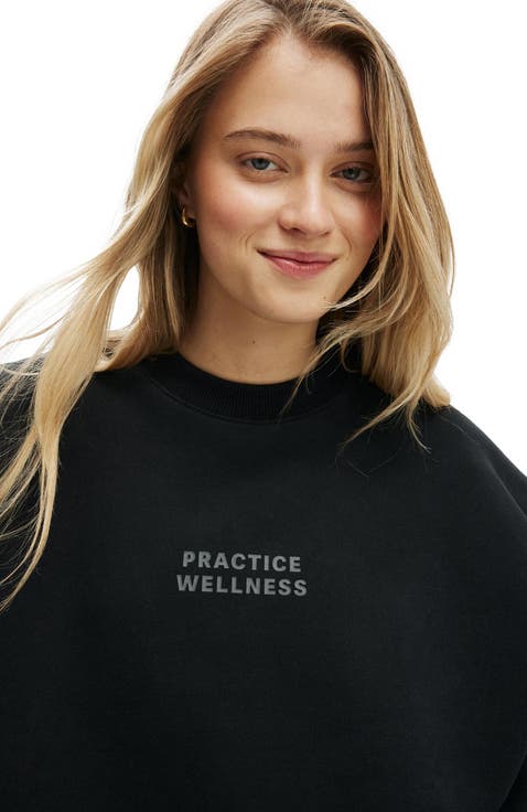 Plush Graphic Crew Sweatshirt