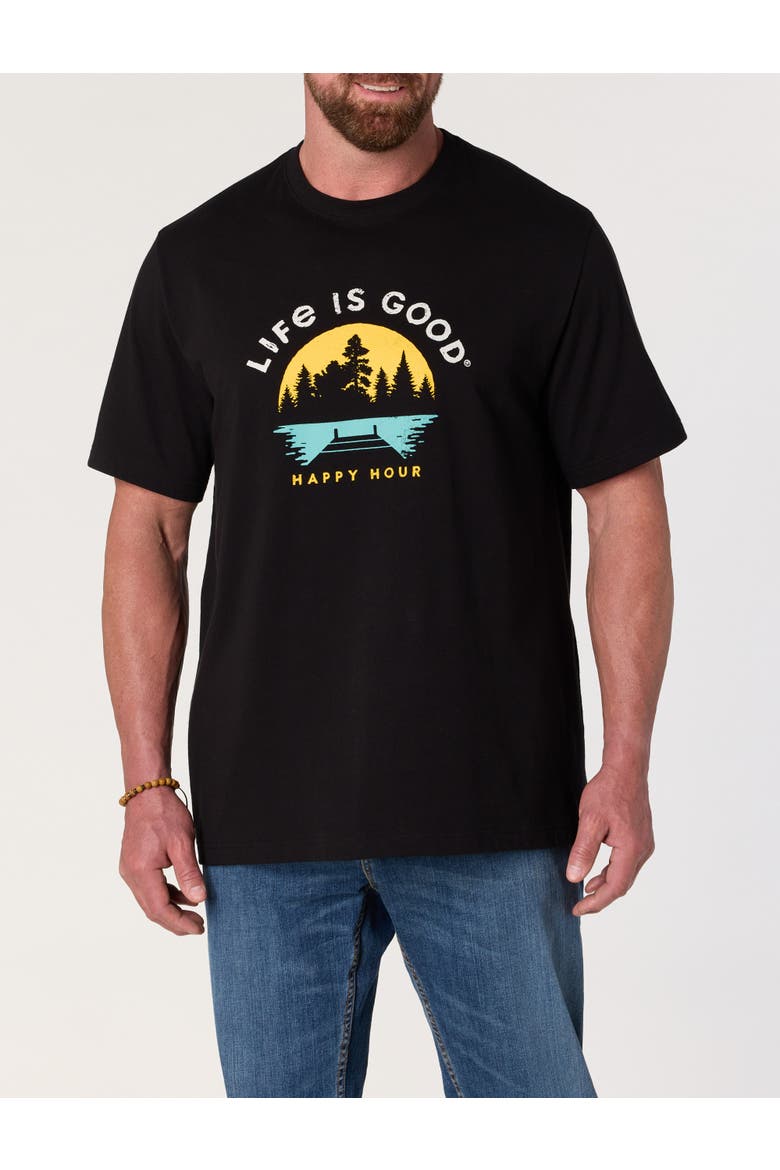 Big & Tall Happy Hour Graphic T-Shirt, Alternate, color, BLACK