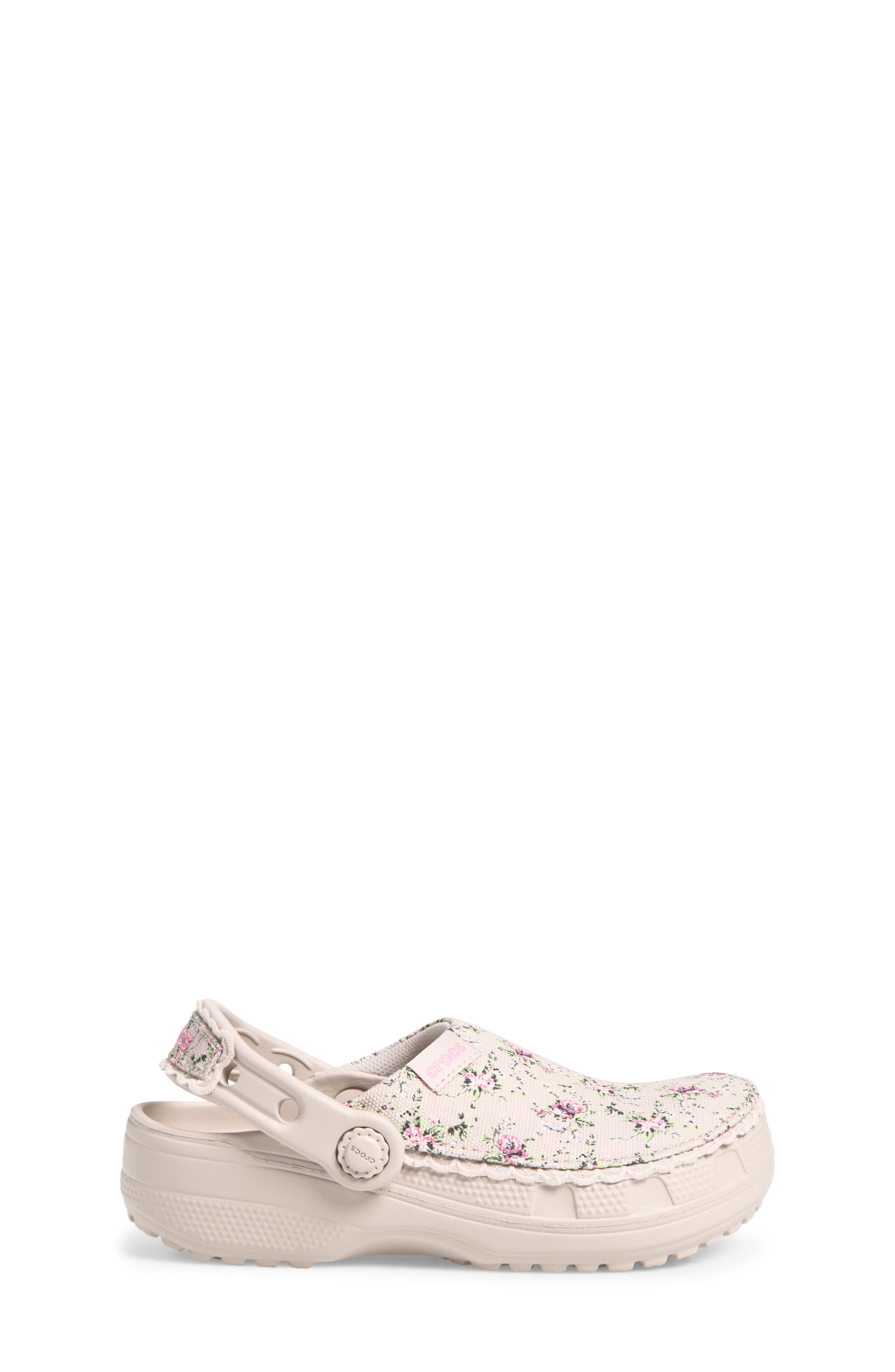 Kids' Classic Crafted Floral Clog, Alternate, color, COCOA CREAM