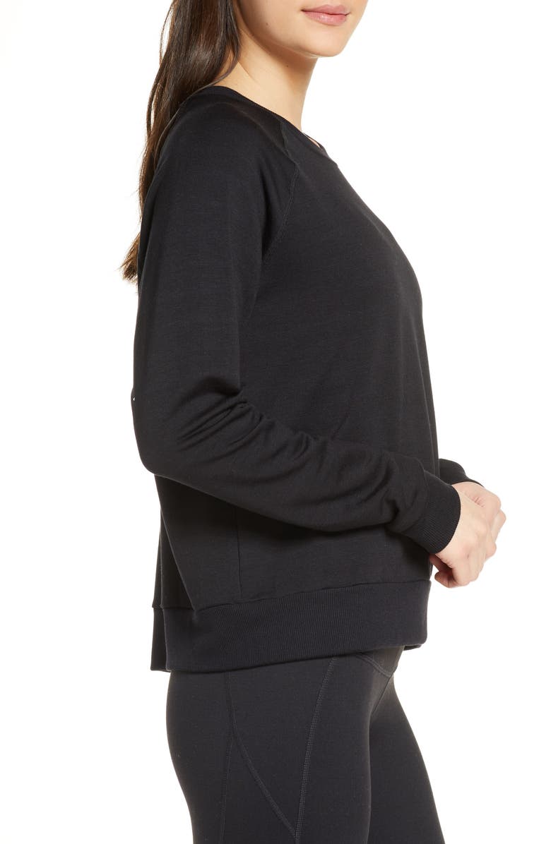 Beyond Yoga Fleece Raglan Sweatshirt, Alternate, color,