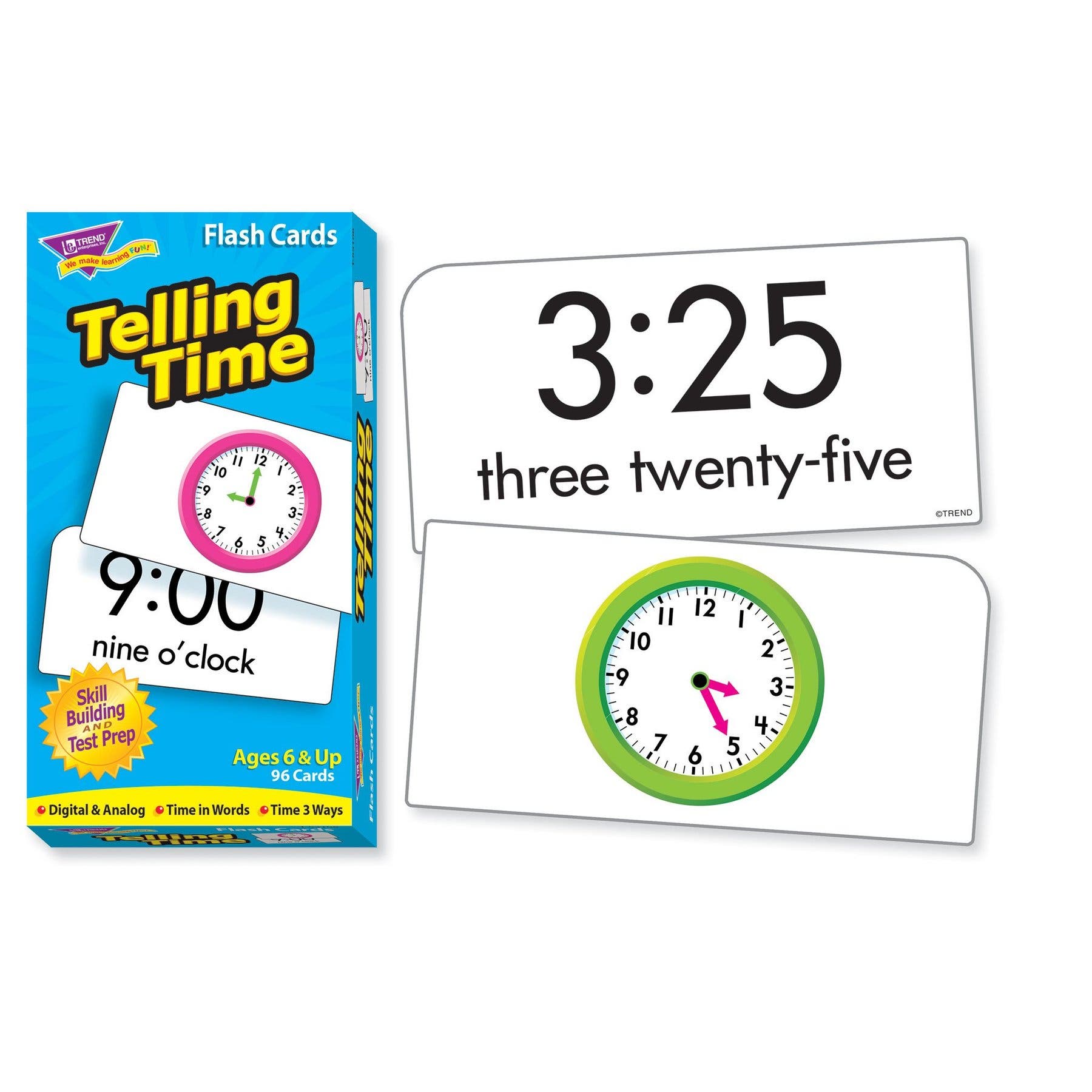 TREND Enterprises Telling Time Skill Drill Flash Cards | Nordstrom