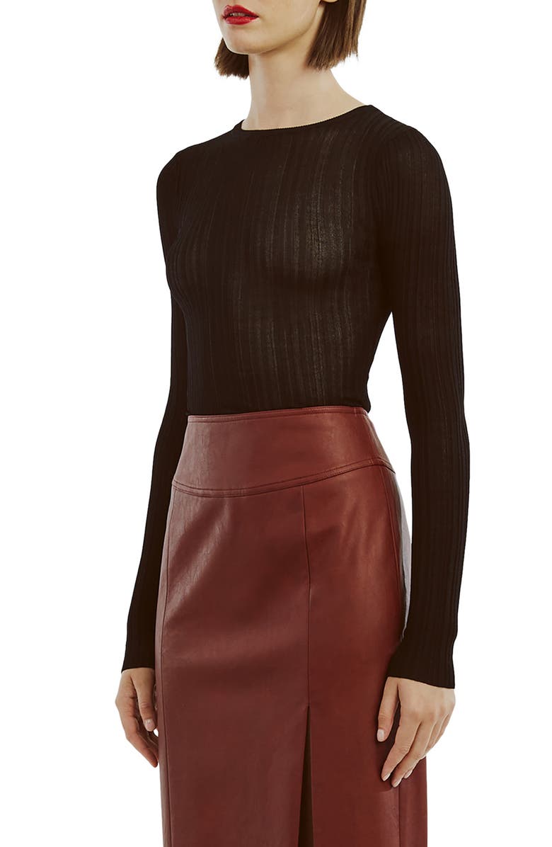 Bardot Anders Long Sleeve Knit Top, Alternate, color,