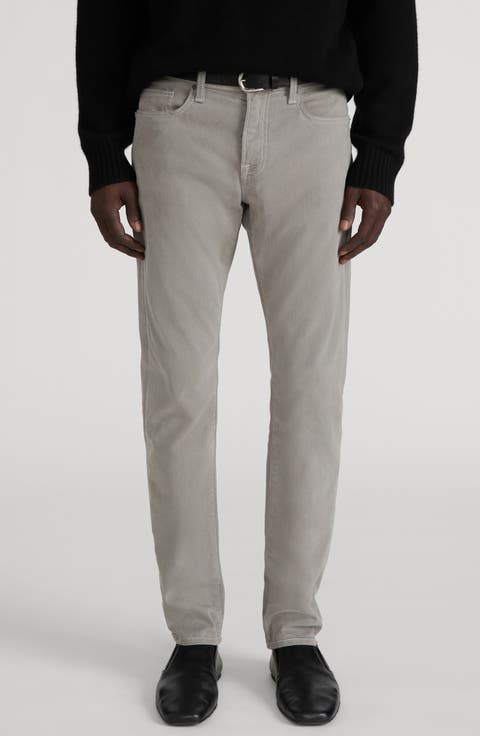L'Homme Slim Fit Five-Pocket Twill Pants