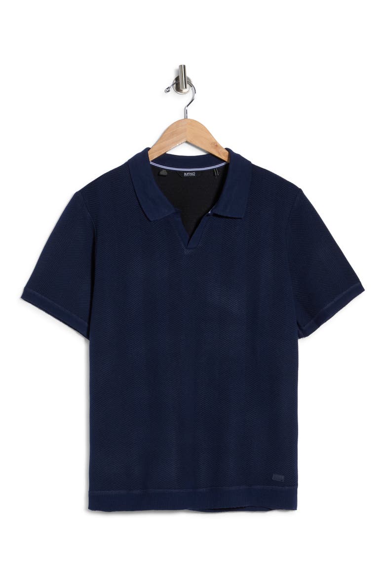 Webrews Johnny Collar Knit Polo, Alternate, color, NAVY MIX