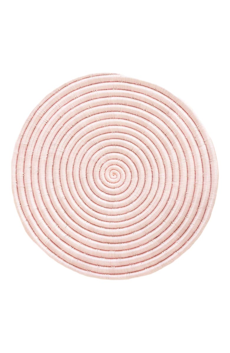 indego africa 12" Sisal Placemat - Ballet Pink, Main, color, Pink