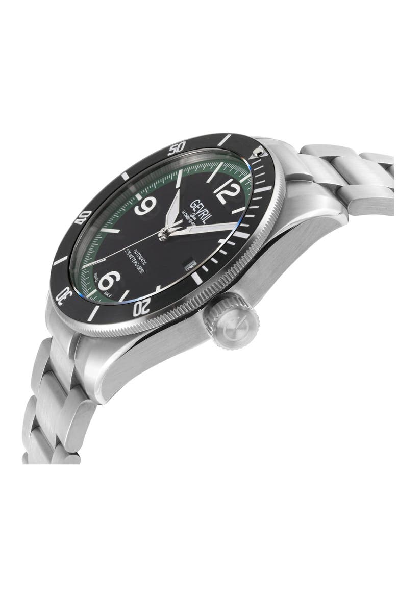 Yorkville Swiss Automatic Bracelet Watch, 43mm, Alternate, color, SILVER