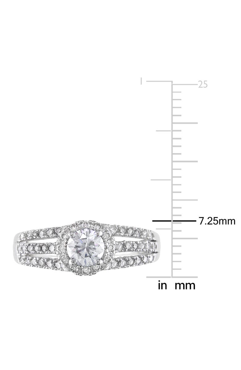 Julianna B. Diamond Split-Shank Engagement Ring 14k, Alternate, color, 14K White Gold