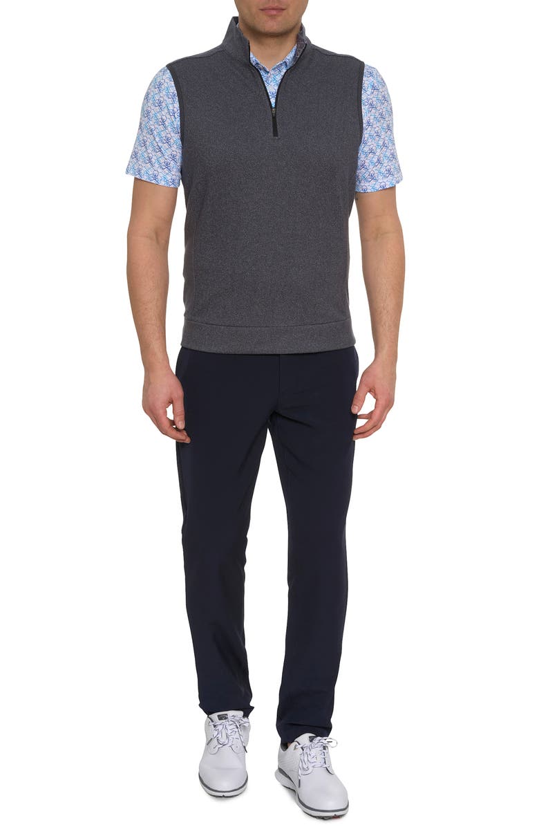 Robert Graham Treviso Knit Quarter Zip Vest, Alternate, color,