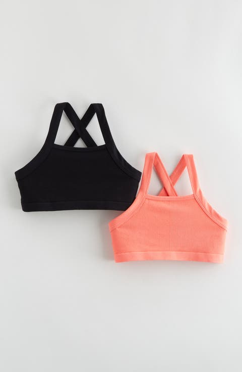 Kids' Assorted 2-Pack Crisscross Seamless Sports Bras (Big Kid)
