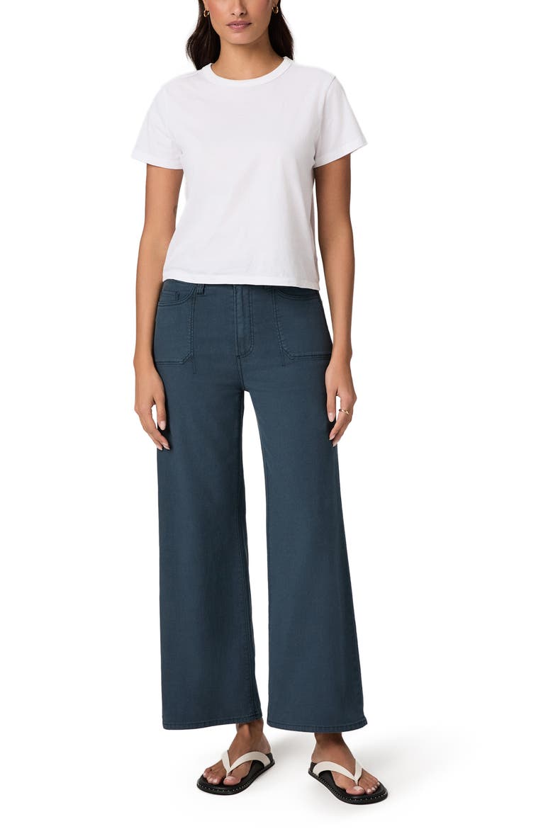 Anessa High Waist Ankle Wide Leg Pants, Alternate, color, VINTAGE NAVY MOONLIGHT