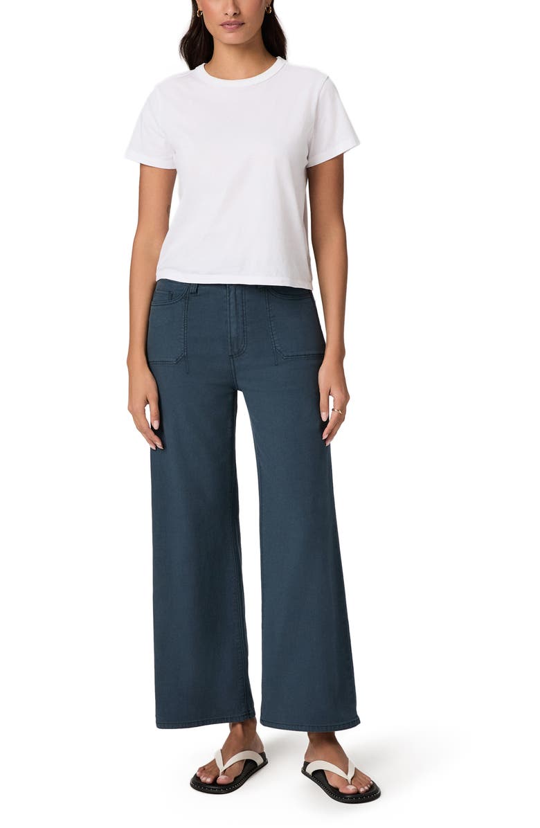 PAIGE Anessa High Waist Ankle Wide Leg Pants, Alternate, color, Vintage Navy Moonlight