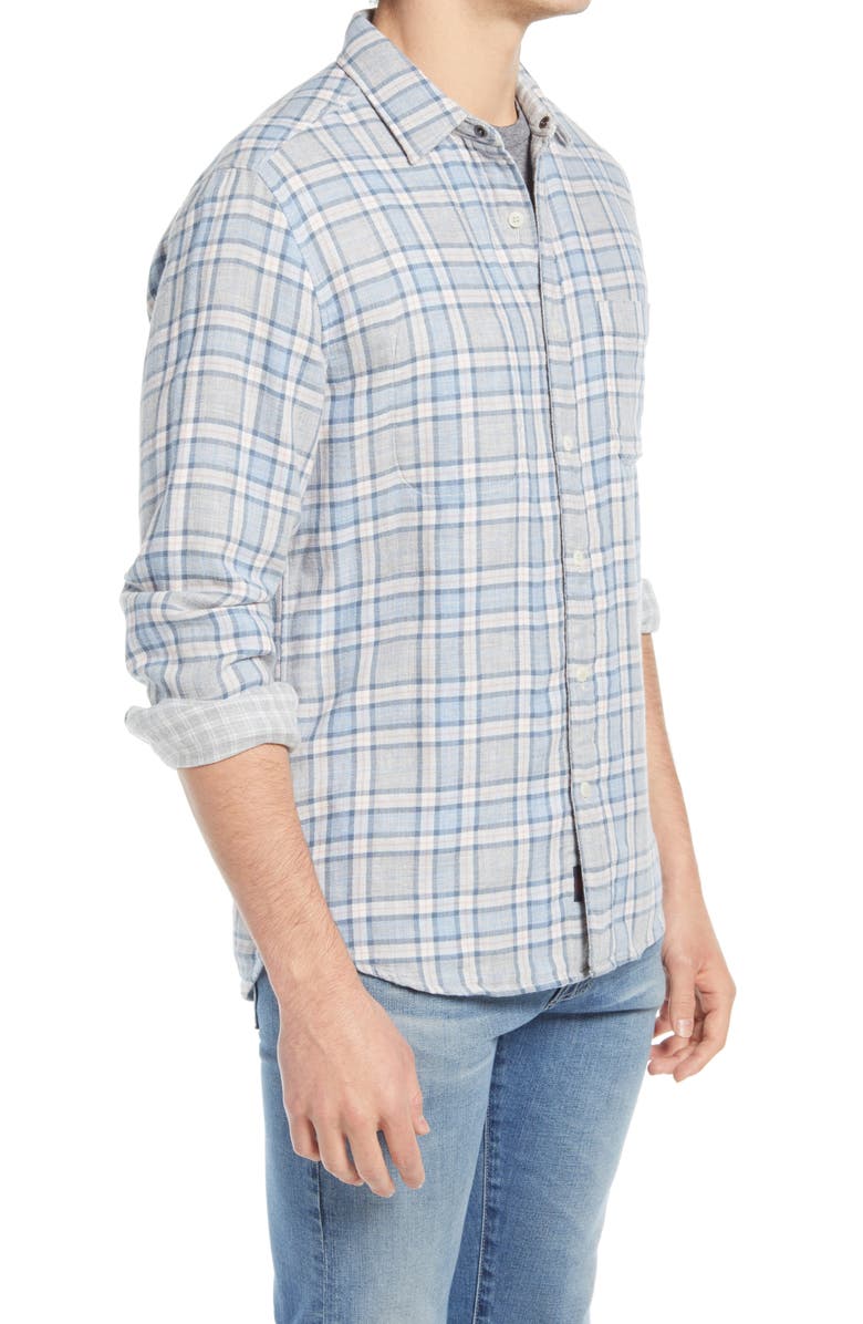 Faherty Brand Reversible Belmar Plaid Button-Up Shirt, Alternate, color,