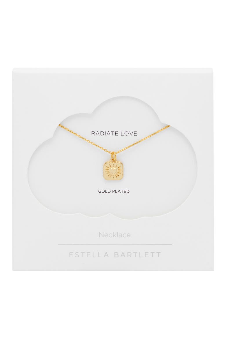 Bobble Heart Pendant Necklace, Alternate, color, GOLD