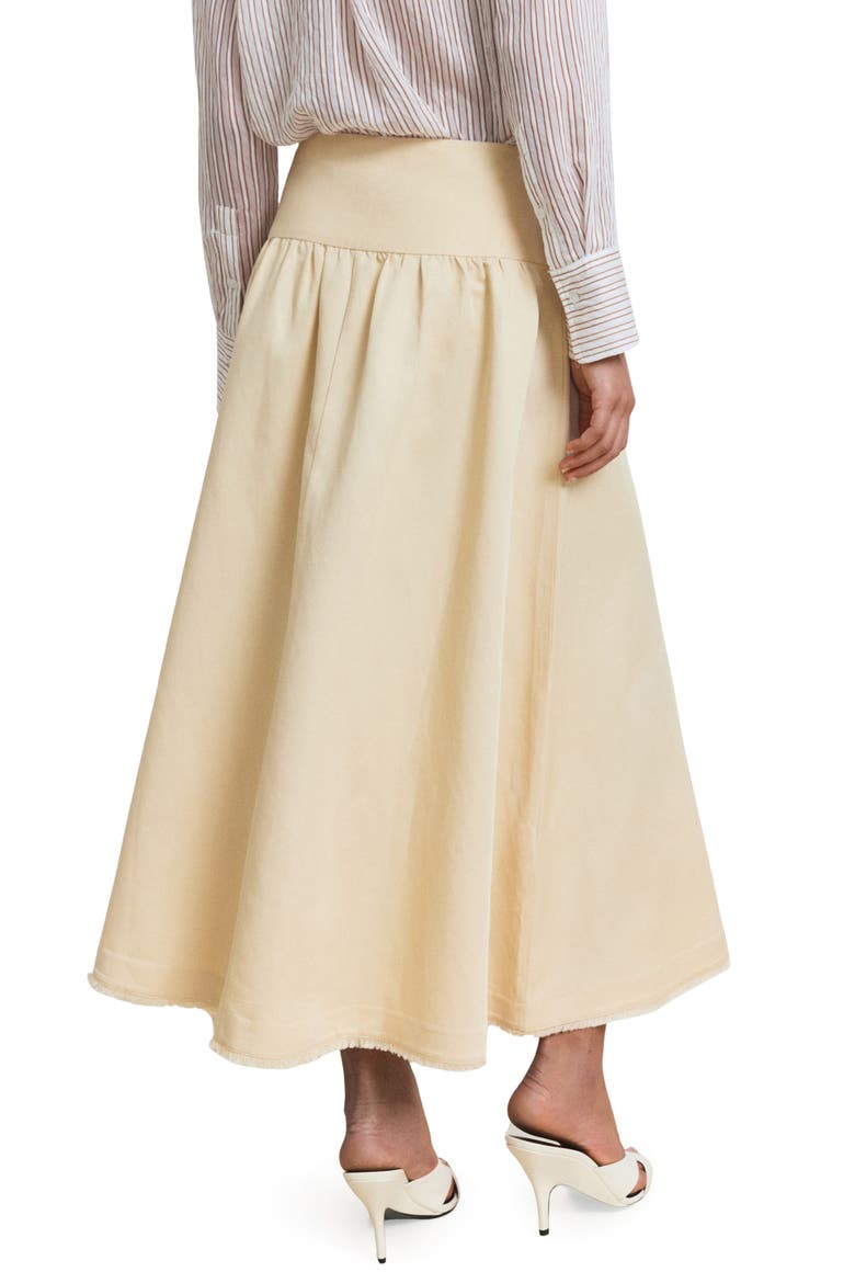 Fiona Fray Hem Skirt, Alternate, color, PASTEL YELLOW