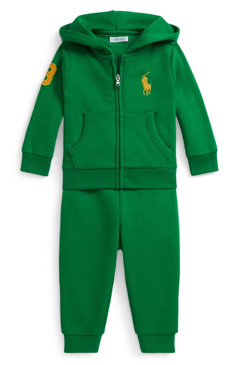 Cotton Blend Hoodie & Jogger Set (Baby)