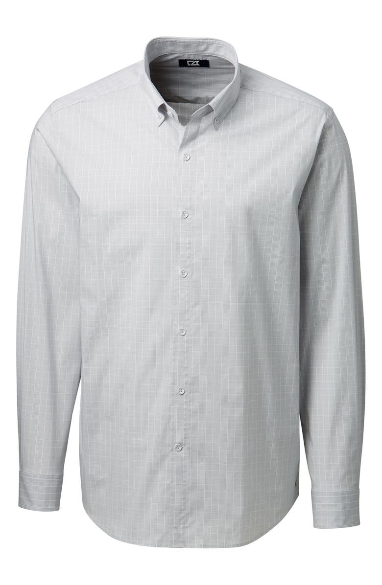 Cutter & Buck Soar Classic Fit Windowpane Check Shirt, Main, color, 