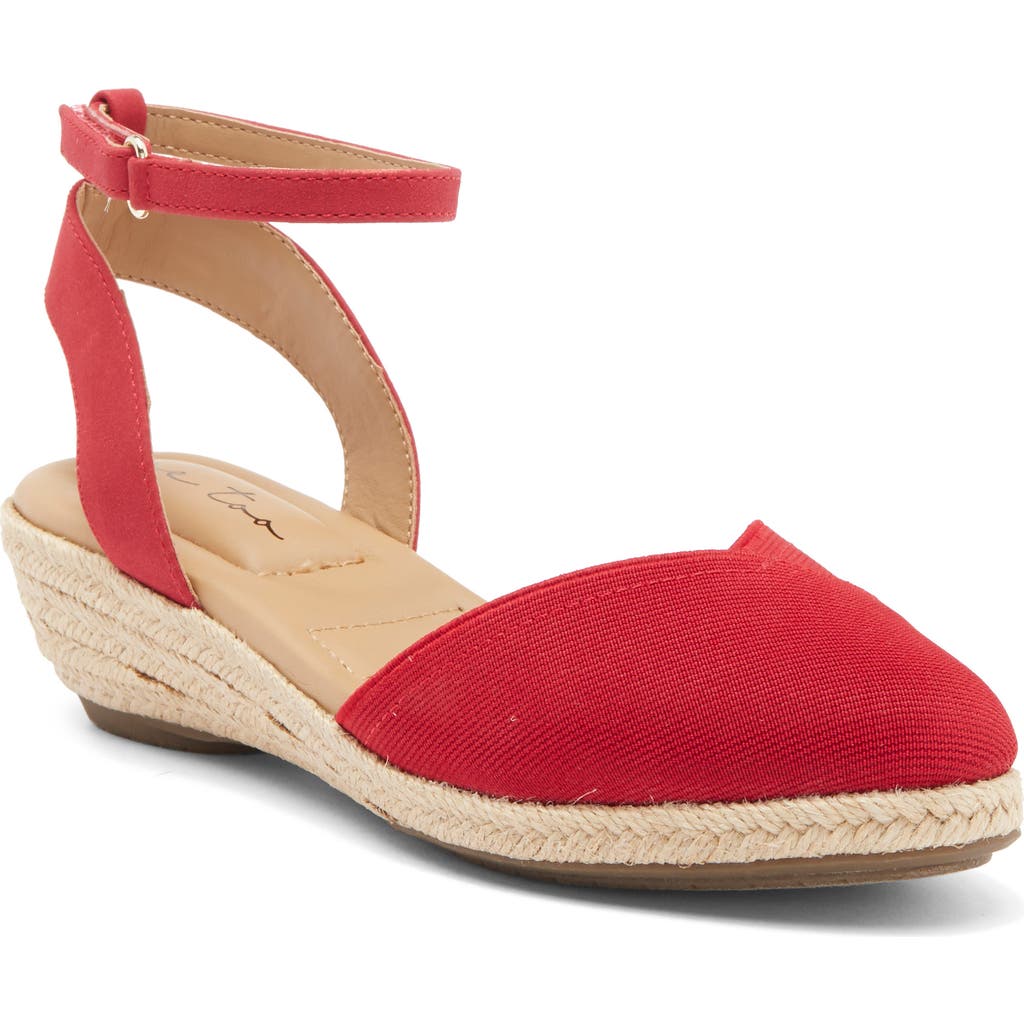 Me Too Niya Espadrille Wedge Sandal In Red