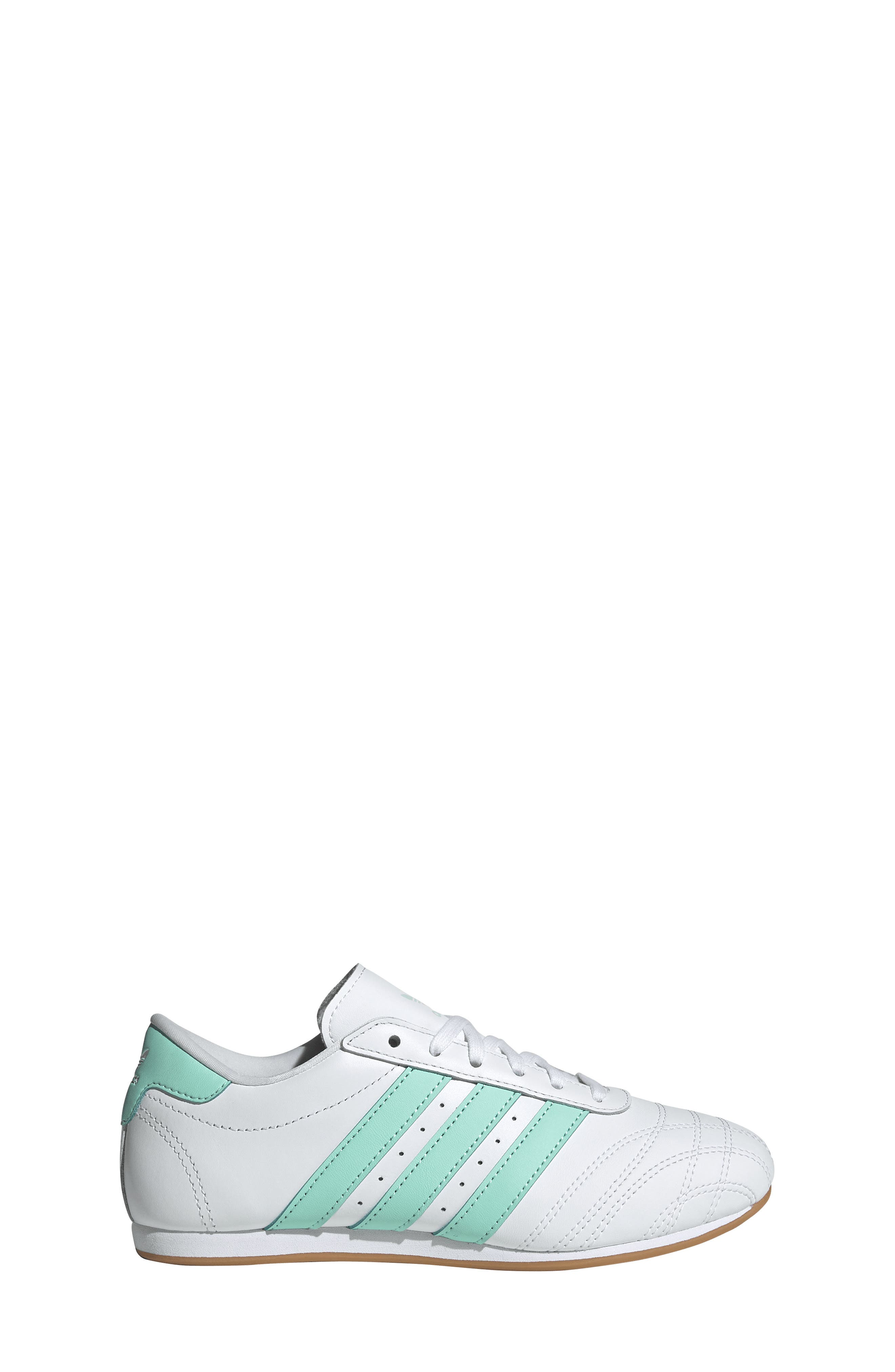 adidas Kids' Taekwondo Sneaker, Alternate, color, White/ Clear Mint/ Gum