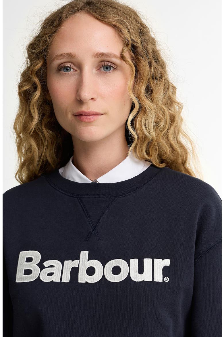 Hartland Graphic Sweatshirt, Alternate, color, DARK NAVY